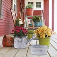 thumbnail image 1 of ADDHAT 1 De Hierro Plateado Estilo Vintage Para Jardinería Y Almacenamiento Con Floral Decorativo, 1 of 8