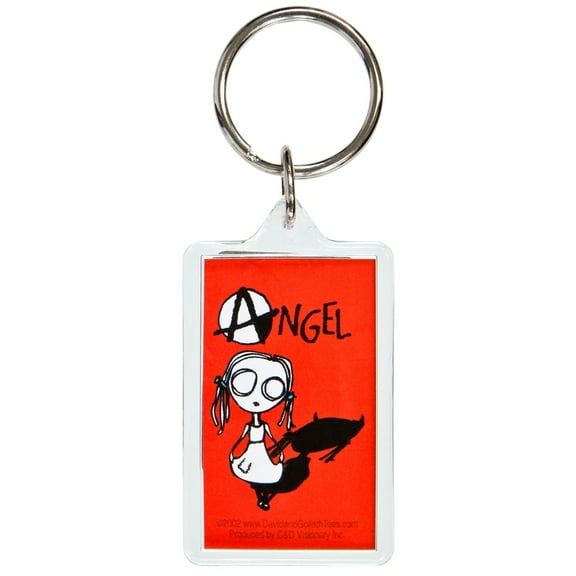 David & Goliath - Eve L Angel Keychain