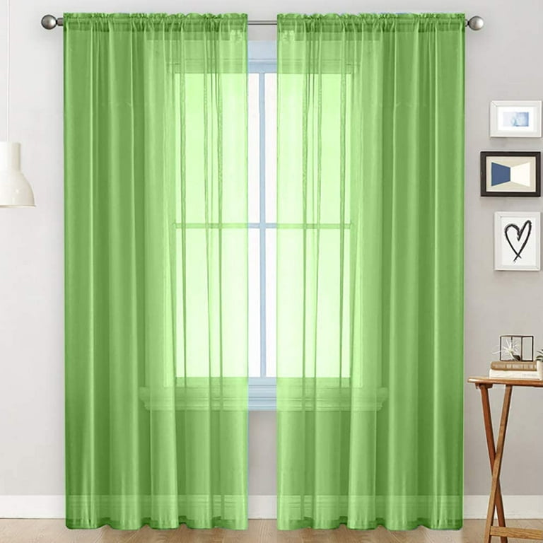 Room Rod Pocket Window Curtain Panels, How To Steam Sheer Curtains Without Ironing Board