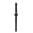 thumbnail image 5 of Reloj para mujer, Reloj de pulsera para mujer, Exquisito peque?o reloj de vestir de moda simple para mujer, mini reloj de pulsera de cuero retro (correa negra + esfera negra) Ecomeon no, 5 of 5