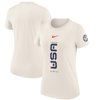 Women's Nike Cream Team USA M2Z Boxy Puck T-Shirt