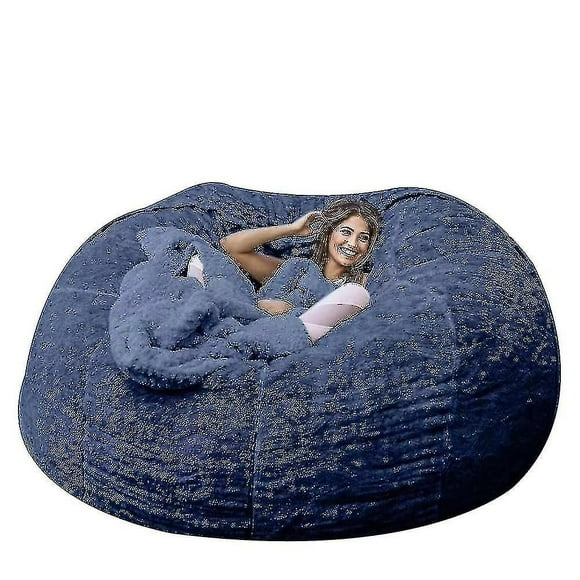 Lazy Sofa Bean Bag Artificial Fur Bean Bag Bean Sofa (without Filler)