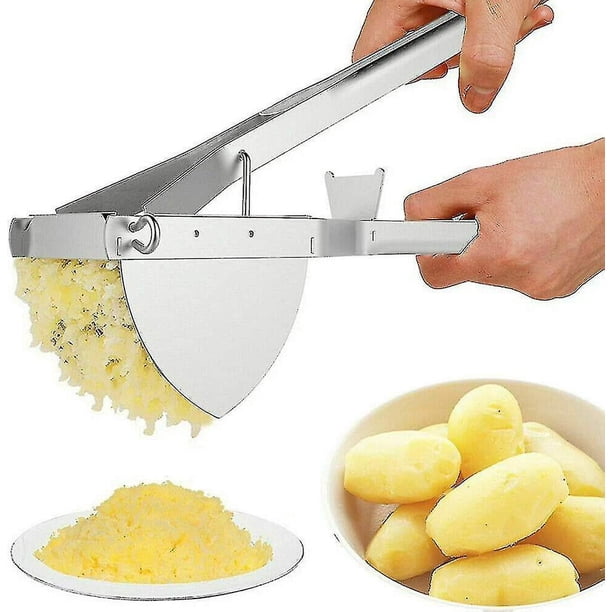 Prensa de patatas de acero inoxidable, machacador de patatas de acero inoxidable profesional