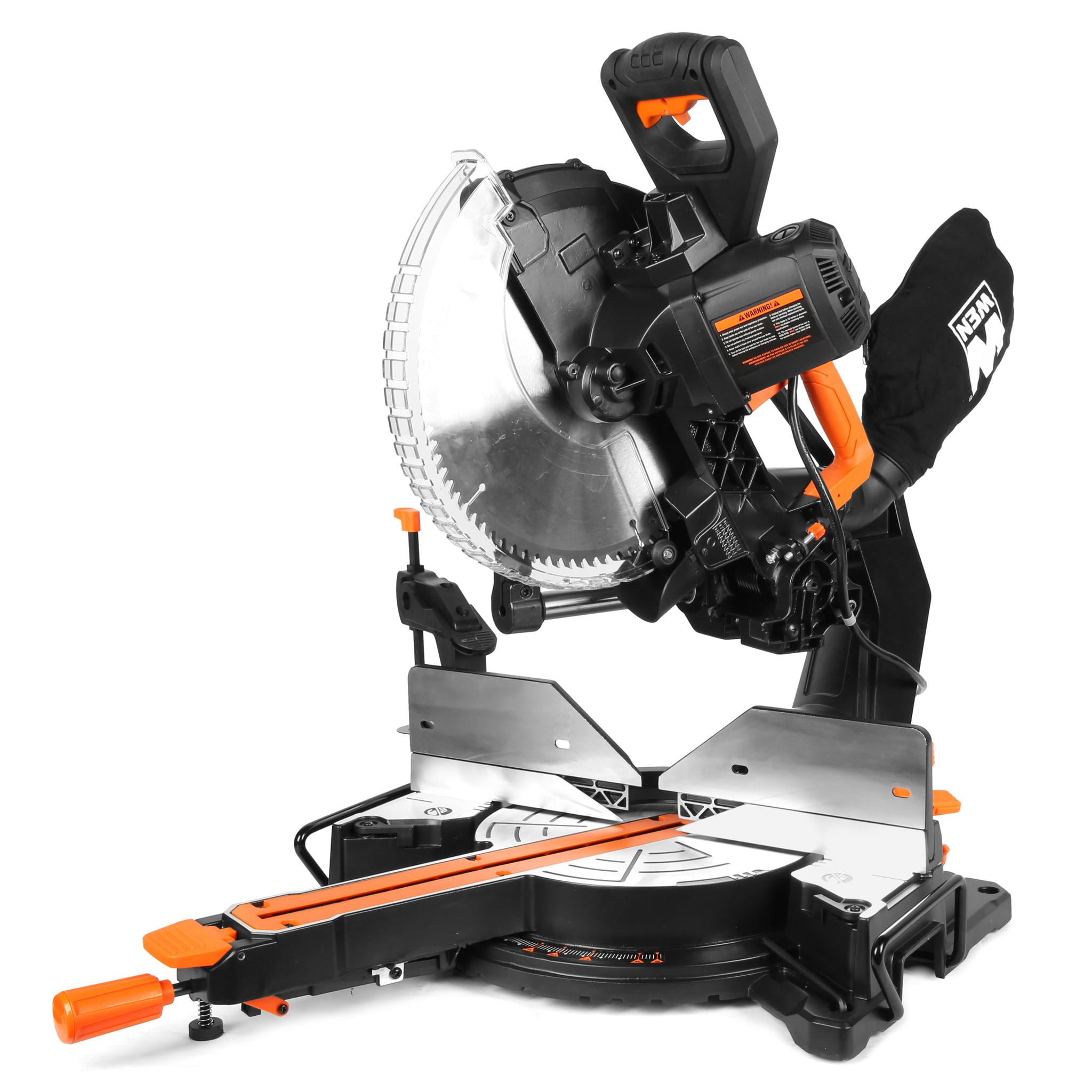 WEN 15-Amp 12-Inch Dual Bevel Sliding Compound Miter Saw with LED Cutline