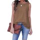 thumbnail image 2 of Mujeres Casual Sin Mangas Mangas Sólidas Cuello En V Sólido Camiseta Suelta Blusa Tops Pompotops lopia995705, 2 of 5