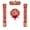 B, variant on B Red Paper Spring Festival Couplets Set For Chinese New Year Decorations Dragon Year Luck Character Window Stickers Home