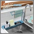 thumbnail image 6 of Sink Organizer Telescopic Sink Storage Rack Holder Tray, Home Kitchen Expandable Storage Drain Basket for Sponges Soaps Scrubbers, 6 of 7