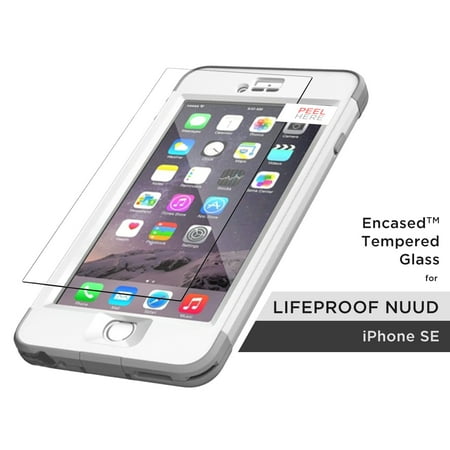 Encase Iphone 5 Lifeproof Nuud Tempered Glass Screen Protector, Encased (R40) ShatterProof Guard (case not included) (iPhone 5/SE) ()