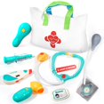 thumbnail image 1 of Kit médico ULOVEME para niños de 3 a 5 años con estetoscopio y bolsa, 1 of 8