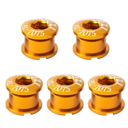 

5pcs MTB Road Bike Chainring Bolts Single Double Triple Speeds Screws Aluminum