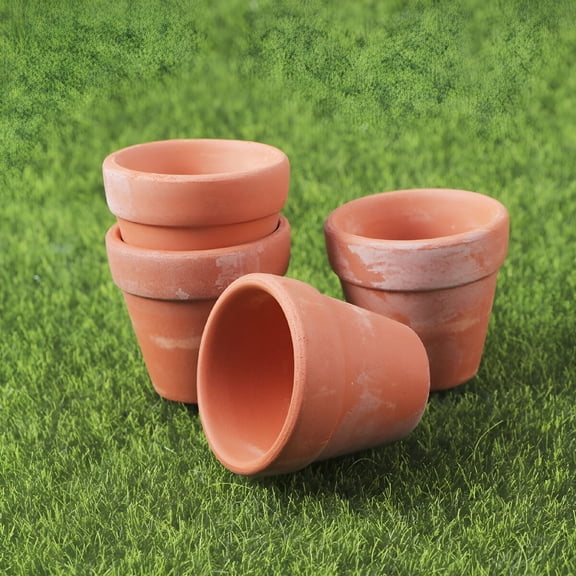 ACDANC 10 Pack 3.5 x 3.5cm Small Terracotta Pots,Clay Ceramic Cactus Flower Pots,Planter,Great for Plants,Crafts,Wedding Favors