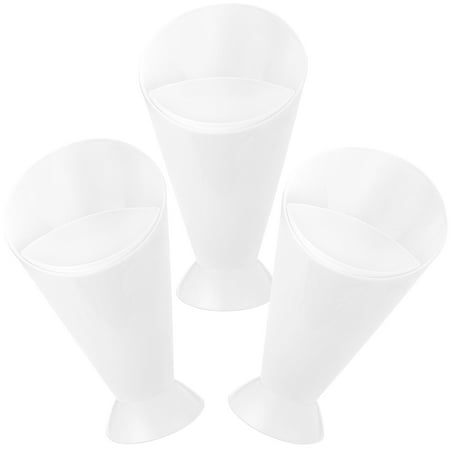 

Chip Cup French Fries Outdoor Vegetable Delicatessen Plastic White 16.50X8.50X8.50CM 3 Pcs
