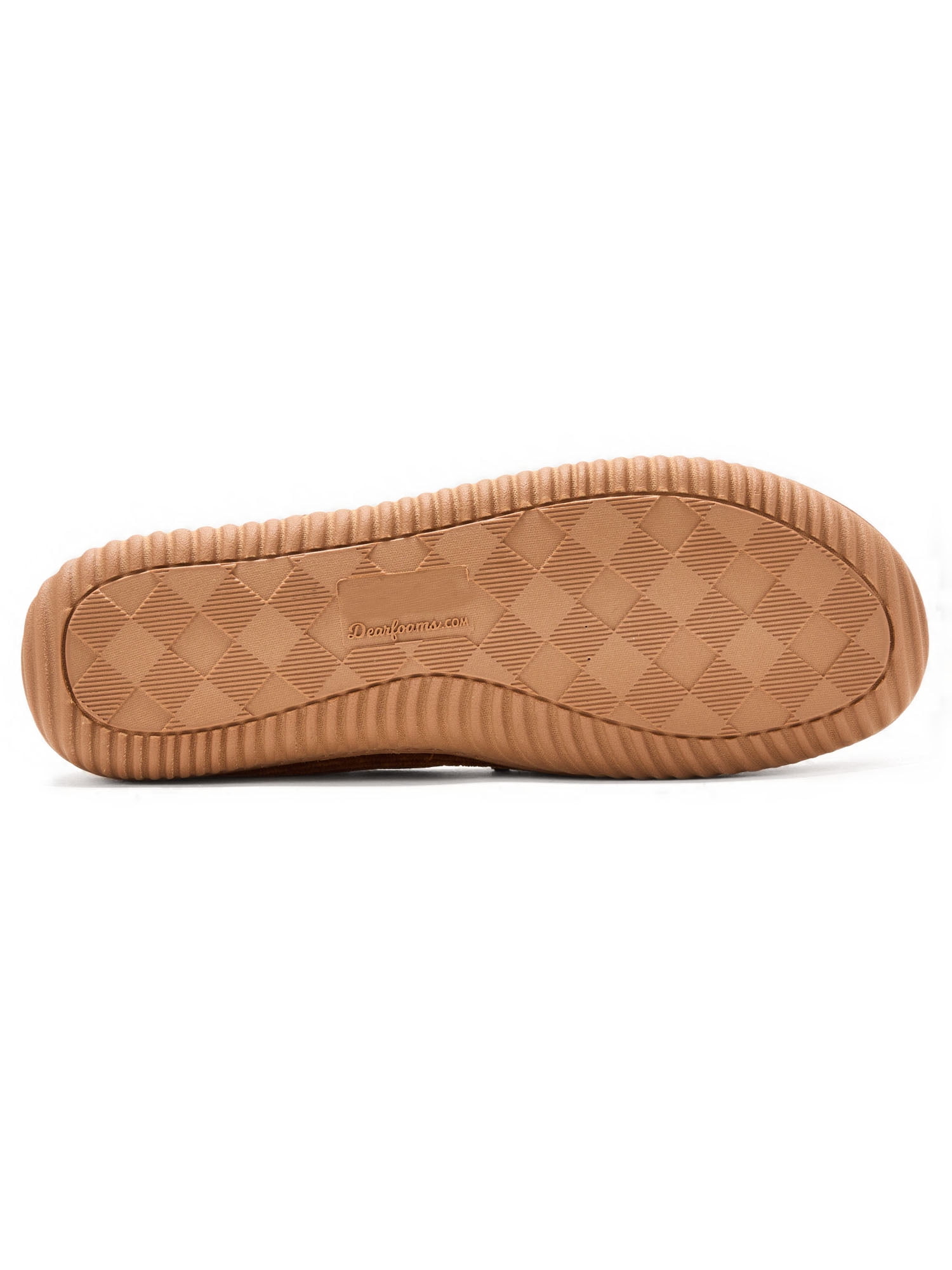 Dearfoams Cozy Comfort Men's Cord Moccasins With Lacing Slippers