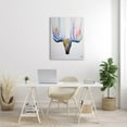thumbnail image 2 of Antler Streaks Modern Deer Animals & Insects Graphic Art Gallery Wrapped Canvas Print Wall Art, 2 of 7