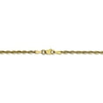 thumbnail image 4 of Solid 10k Yellow Gold 2.5mm Diamond-Cut Rope Chain Necklace 24" - with Secure Lobster Lock Clasp, 4 of 5