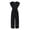Black, variant on Vedolay Rompers For Women Dressy Women's Long Sleeves Turtleneck Zip Closure One Piece Bodycon Jumpsuit Playsuit,Black L