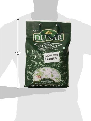 Dunar Basmati Rice Elonga Extra Long 10 lb