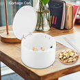 thumbnail image 3 of Viccilley Garbage Can Mini Double Layers Destop Trashbin Garbage Can Home Office Bathroom(White), 3 of 8