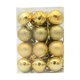 thumbnail image 1 of 24 bolas navideñas irrompibles de 3 cm para árbol de Navidad Oro, 1 of 9