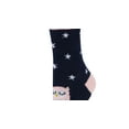 thumbnail image 2 of Airplus Holiday Aloe Infused Spa Crew Socks, Blue Night Owl, Women's  5-10, 2 of 3
