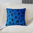 thumbnail image 2 of Erosebridal Ice Hockey Cushion Cases 20x20 inch set of 2,Hockey Player Throw Pillow Covers,Sports Game Decorative Pillow Covers,Winter Sports Hockey Puck Sport Fans Cushion Covers,Blue Black, 2 of 5