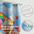 thumbnail image 6 of Sweet Candy Shower Curtain - Ice Cream Shower Curtains Candies Dessert Lollipop Cupcake Bath Curtain 72x72 Inch for Bathroom Decor with Hooks, 6 of 6