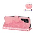 thumbnail image 4 of for Samsung Galaxy S24 Ultra Wallet Case for Women, with Card Holder Embossed Mandala Flower Flip PU Leather Magnetic Protective Kickstand Cover with Lanyard for Samsung Galaxy S24 Ultra, Rosegold, 4 of 9