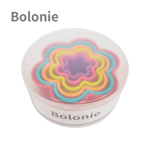 Bolonie Cookie Cutter Set - 6 PCS Exquisite Flower Shaped Cutters for Baking Delights
