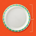 thumbnail image 2 of Hefty Compostable Paper Plates, Disposable Plates, 8.6 inches, 20 Count, 2 of 8