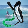 thumbnail image 1 of Correa de tabla de seguridad Correa de surf en espiral ajustable para tablas de paddle stand JShteea El nuevo, 1 of 9
