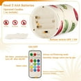 thumbnail image 5 of Yayeee Flameless Candles with Remote Flickering Battery Operated Multi Color Changing, Watercolor Cherry, 5 of 7