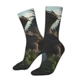 thumbnail image 1 of Balery Forest Stone-Colored Dragon Calcetas Largas con Estampado para Hombre y Mujer – Suaves y Transpirables, Talla Única (US 5-11), 1 of 6