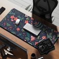 thumbnail image 2 of Long Mouse Pads for Desk,Pioneer Flower Floral Print Pattern Desk Mats on Top Of Desks, Desk Mouse Pad Extra Large with 3mm Non-Slip Base and Stitched Edge for Gaming,Office,Work,Home 35.4"x15.7", 2 of 6