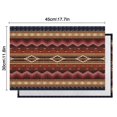 thumbnail image 6 of Boho Multicolor Geometric Ethnic Pattern Summer Placemats Table Placemats Set Of 4-Linen Kitchen Washable Placemats Table Mats 11.8"x17.7" Non-Slip Heat Resistant, 6 of 6