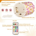 thumbnail image 5 of Yayeee Flameless Candles with Remote Flickering Battery Operated Multi Color Changing, Beige Stars, 5 of 7