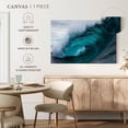 thumbnail image 5 of Elephant Stock Powerful Ocean Wave Wall Art - Horizontal Canvas Wall Art - Living Room Wall Decor - Beach Canvas - Teal And Blue Decor - 39" x 26", 5 of 8