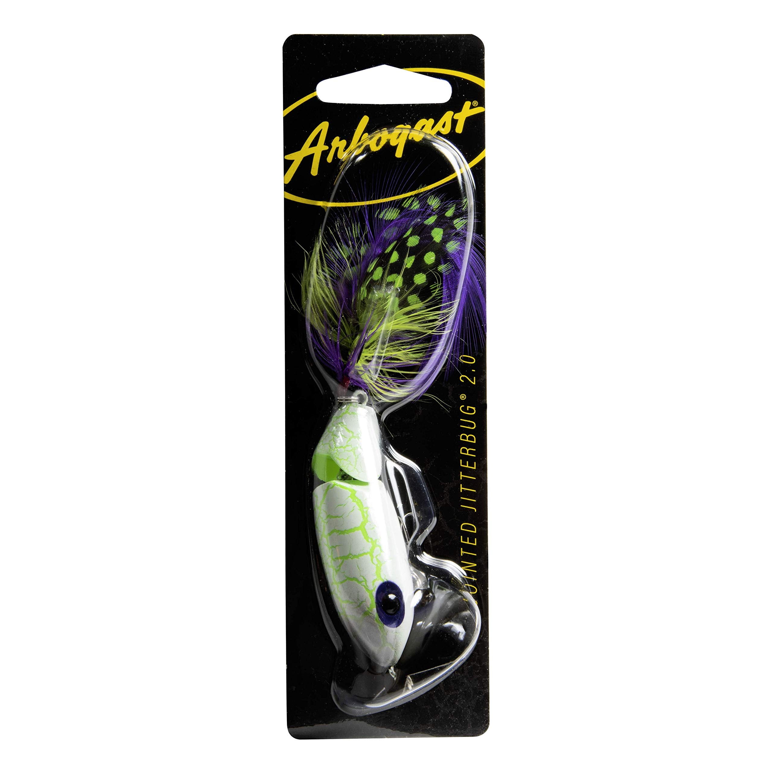 Arbogast Jitterbug Jtd 2.5' 3/8oz White Zombie