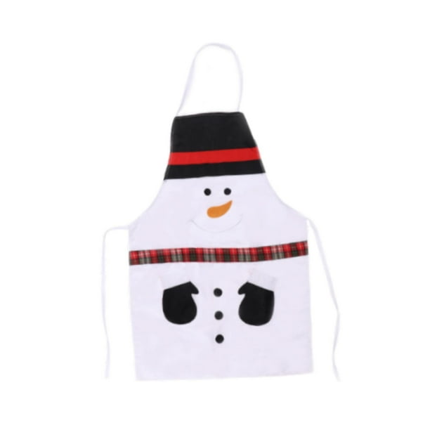 Delantal navideño, suministros para fiestas navideñas para mujeres y hombres, ajustable, creativo, sin mangas Muñeco de nieve