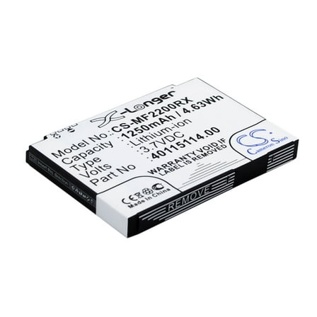 1250mAh 40115114.00, 3-1826107-9, L01478001 High Capacity Battery for Novatel Wireless Virgin Mobile, Verizon Wireless MiFi2200, MiFi 2200