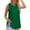 Green, variant on Womens Tank Tops Summer Pleated Crew Neck Sleeveless Tops For Women Ruched Loose 2xl Tops Women Shirt Women Sleeveless Pajamas Women Dressy Cardigan Women Beach Women Top Shirts Women Loose Workout