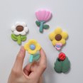 thumbnail image 1 of 5pcs Plant Fridge Magnet, Fridge Magnets Decorative Fridge Magnet Powerful Fridge Magnet Cute Refrigerator Magnets for Fridge Locker Home and Office Decoration, 1 of 7