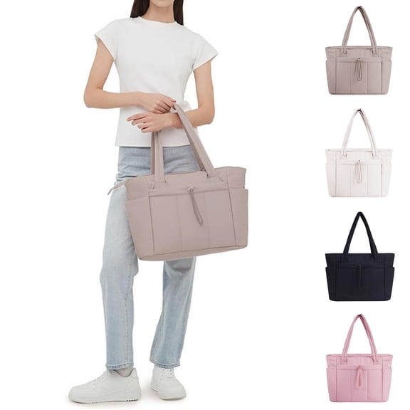 ibiyuan Purses For Women Crossbody Bag Zipper Quilted Laptop Shoulder Tote Bag for Women, Spacious Designer Carryall Purse for Daily Work Travel Use Gifts For Girlfriend