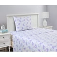 thumbnail image 3 of Your Zone 3-Piece Kids Soft Microfiber Sheet Set, Purple Unicorn, Twin, 3 of 13