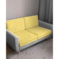 thumbnail image 3 of Yellow Couch Cushion Covers Stretch, Washable Sofa Seat Covers Individual Seat Cushion Sofa Slipcovers Country French Rustic Buffalo Plaid Modern Art Couch Cover Furniture Protector L-1PCS, 3 of 7