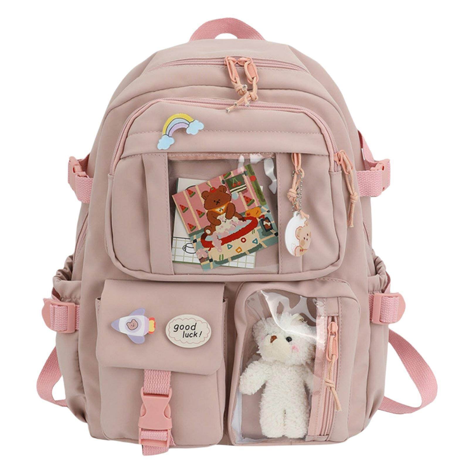 Anti theft backpack pink 2025