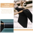 thumbnail image 5 of Minkissy 1 Set Flute Cleaning Supplies with Black Rod and 2 Cloths for Maintenance, 5 of 8