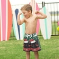 thumbnail image 4 of FORMRS Boys Swim Trunks Quick Dry Mesh Liner Boardshorts Sizes XS-XL, Christmas Cat, 4 of 7