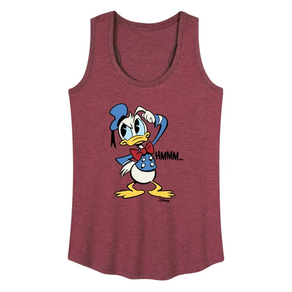 Disney - Donald Duck - HMMM... - Women's Racerback Tank Top