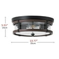 thumbnail image 5 of 2-Light Oil-rubbed Bronze Industrial Semi Flush Mount Ceiling Light, Modern Farmhouse Close to Ceiling Light Fixture for Kitchen Hallway Bedroom Corridors, 5 of 7