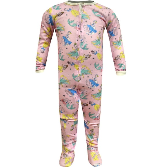 Komar Kids Girls Disney Baby Little Princesses Knit Infant One Piece Sleeper (18 mo)